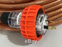 30m Braided Cable Extension Lead Heavy Duty 240V 3 Core 1.5mm Screened 10A IP66
