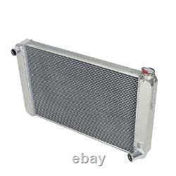 31 x 19 Aluminum Cooling Radiator 3 Row For Universal Chevy GM SBC Heavy Duty