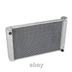 31 x 19 Aluminum Cooling Radiator 3 Row For Universal Chevy GM SBC Heavy Duty