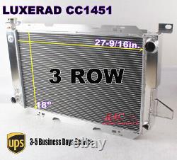 3Row 52mm Core Radiator for 85-96 Ford F100 F150 F250 F350 Bronco 5.0L 5.8L 7.5L