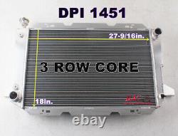 3Row 52mm Core Radiator for 85-96 Ford F100 F150 F250 F350 Bronco 5.0L 5.8L 7.5L