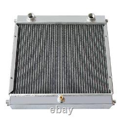 4 Row Core Aluminum Heavy Duty Radiator fit Dragster Roadster Style Double Pass
