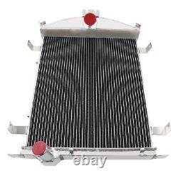 4 Row Core Aluminum Radiator Fit 1928-1929 Ford Model A Heavy Duty 3.3L l4 MT