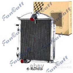 4 Row Core Aluminum Radiator For 1928 1929 28 29 Ford Model A Heavy Duty 3.3L L4