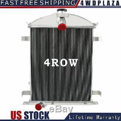 4 Row Core Aluminum Radiator For 1928-1929 Ford Model A Heavy Duty 3.3L L4