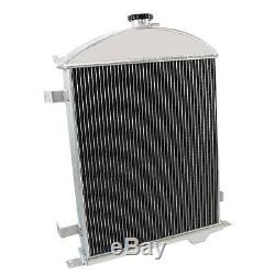 4 Row Core Aluminum Radiator For 1928-1929 Ford Model A Heavy Duty 3.3L L4