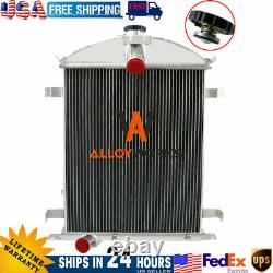 4 Row Core Aluminum Radiator For 1928-1929 Ford Model A Heavy Duty 3.3L L4 1929