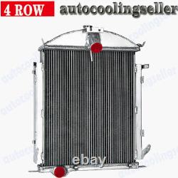 4-Row Core Aluminum Radiator For 1928 1929 Ford Model A Heavy Duty 3.3L L4 GAS