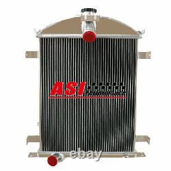 4 Row Core Aluminum Radiator For 1929-1931 1930 Ford Model A Heavy Duty 3.3L L4