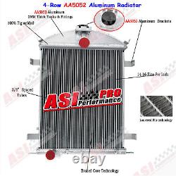 4-Row Core Aluminum Radiator For Fit 1928-29 Ford Model A Heavy Duty 3.3L l4 Gas