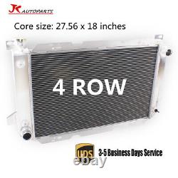4 Row Core Radiator For 1985-1996 Ford F-150 F250 F350 8Cy with Heavy Duty Cooling