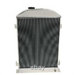 4-Row Heavy Duty Radiator Fits 1930-1931 Ford Model A Flathead V8 Engine 3.3L