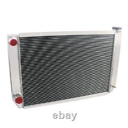 4 Rows 62mm Core Aluminum Radiator Replacement For Heavy Duty Ford & Mopar Style