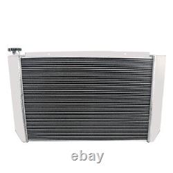 4 Rows 62mm Core Cooler Aluminum Radiator Fit Heavy Duty Ford/ Mopar Style US