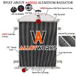 4 Rows 62mm Core Radiator Fits 1928-1929 Ford Model A Heavy Duty 3.3l L4 Gas Mt