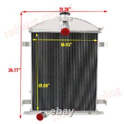 4 Rows 62mm Core Radiator Fits 1928-1929 Ford Model A Heavy Duty 3.3l L4 Gas Mt