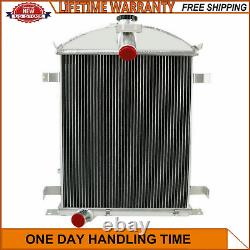 4 Rows Aluminum Core Radiator For 1928-1929 Ford Model A Heavy Duty 3.3L l4