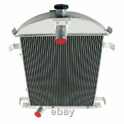 4 Rows Aluminum Core Radiator For 1928-1929 Ford Model A Heavy Duty 3.3L l4