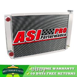 4 Rows Core Aluminum Radiator Fits Ford / Mopar Style 31 x 19 Heavy Duty