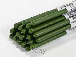 (40) ea 6' 72 Green Hollow Steel Core Sturdy Stake Garden Plant Stakes