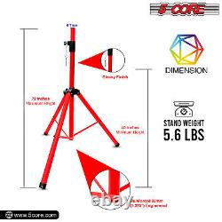 5 Core PA Speaker Stand Tripod Heavy Duty Adjustable Height 40 to 72 inches Prof