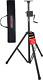 5 Core Speaker Stand Tripod Crank Up Height Adjustable Tall Heavy Duty DJ Light