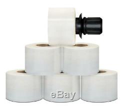 5 in x 1000 FT 80 Ga Extended Core Stretch Wrap + Black Spinner Handle 60 Rolls