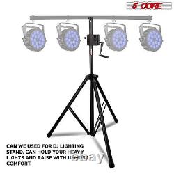 5Core 2-Pack Crank-Up DJ PA Speaker Stand Heavy-Duty Tripod Adjustable withBag