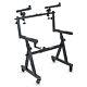 5Core 2 Tier Keyboard Stand Z Style Adjustable Heavy Duty Electric Piano Riser