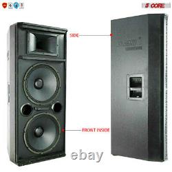 5Core 2 X15 Inch PA DJ 1800 W PMPO PRO Wooden Speaker Passive Monitor 8 OHMS