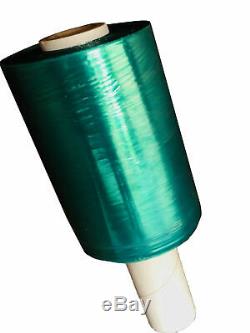 5x 500-1000 Ft Movers Stretch Wrap Tinted Green Extended Core Down Gauge Film