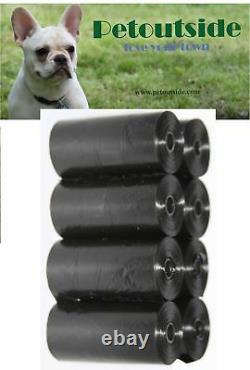 6000 DOG PET WASTE POOP BAGS REFILL ROLLS WITH CORE 50 Retail Packs Petoutside