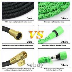 75ft Expandable Garden Hose Holder Heavy Duty Strength 3750D 4 -Layer Latex Core