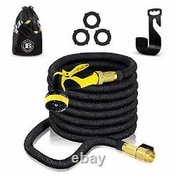 75ft Expandable Garden Hose Holder Heavy Duty Strength 3750D 4 -Layer Latex Core