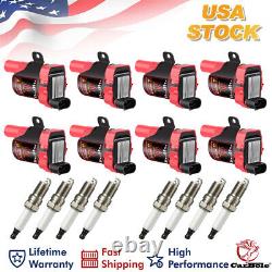 8x Heavy Duty Ignition Coils & Platinum Spark Plugs for Chevrolet Tahoe V8 UF262