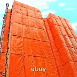 8x24' Orange Insulated Blanket Concrete Curing Tarp 3/16 Foam Core PE Coated