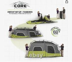 9 Person 3 Room Instant Cabin Tent Core Trail Outdoor Camping & Private Room