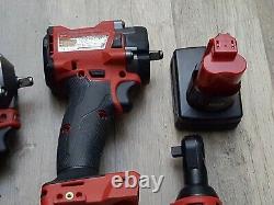9pc. Milwaukee Tool Set M18 Fuel Compact Impact Wrench, Batteries New