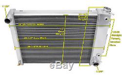 A/C Heavy Duty, 1967 1968 1969 Firebird, Trans Am 4 Row Core RS Radiator