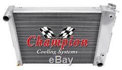 A/C Heavy Duty, 1967 1968 1969 Firebird, Trans Am 4 Row Core RS Radiator