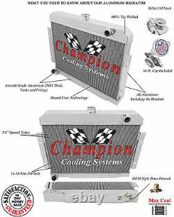 A/C Heavy Duty Cooling, 1970-1985 Jeep CJ 4 Row Core Champion RR Radiator