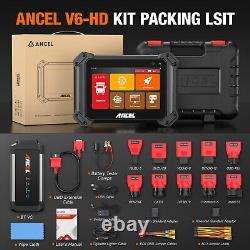 ANCEL V6 HD Diesel Heavy Duty Truck Scanner DPF Regen Tool Coding Programming