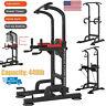 Adjustable Power Tower Workout Dip Station Indoor Strength Core Training Fitness