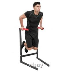 Adjustable Power Tower Workout Dip Station Indoor Strength Core Training Fitness