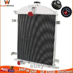 Aluminum 3 Row Core Radiator For Ford Model A Heavy Duty 3.3L L4 Gas 1928 1929