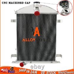 Aluminum 3 Rows Core Radiator For Ford Model A Heavy Duty 3.3L L4 Gas 1928 1929