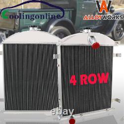 Aluminum Radiator 4 Rows Core Fits 1928 1929 Ford Model A Heavy Duty 3.3l L4 Gas