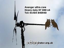 Avenger ultra core 4 blade heavy duty wind turbine generator 12 or 24v