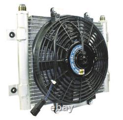 BD Diesel 1300611 Xtrude Core Heavy Duty Trans Cooler Withfan & -10 Jic Male