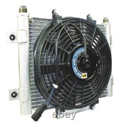 BD Diesel 1300611 Xtrude Core Heavy Duty Trans Cooler Withfan & -10 Jic Male